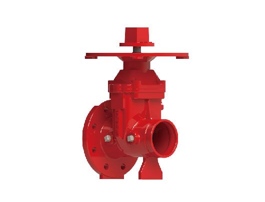 FM UL Flange Grooved Type NRS Resilient Seated Gate Valve